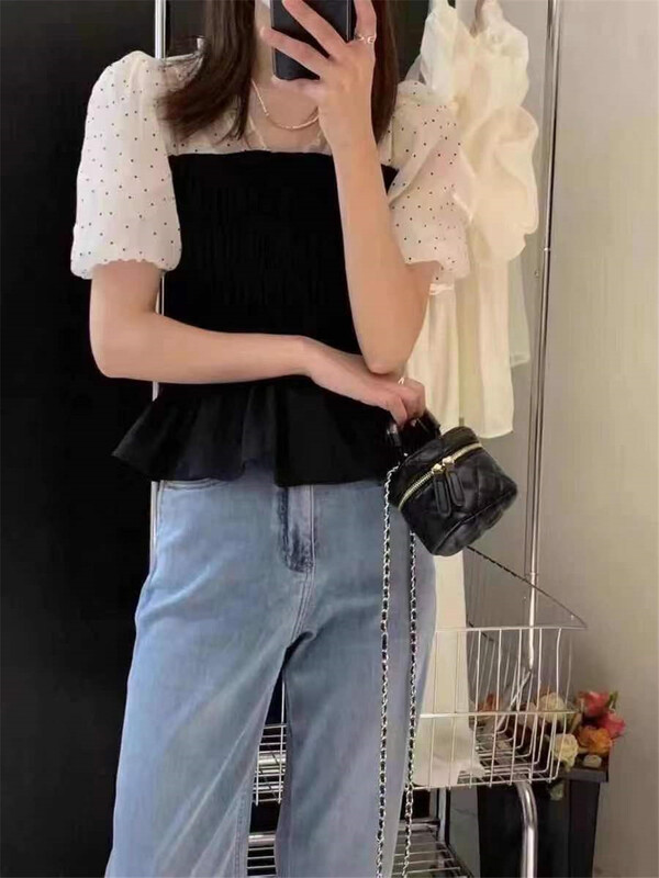 New in early summer! [Susan] contrast color aging simple comfortable shirt 18026\lsw