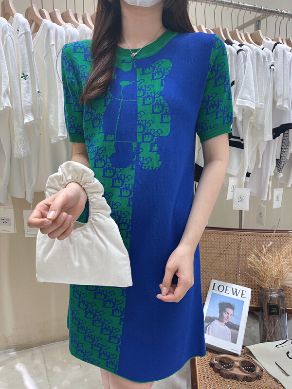 [S.J] contrast loose design dress 6933\lsw