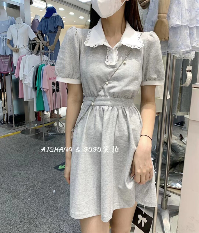 [AI Shang] little women's open waist dress 33201\hjy