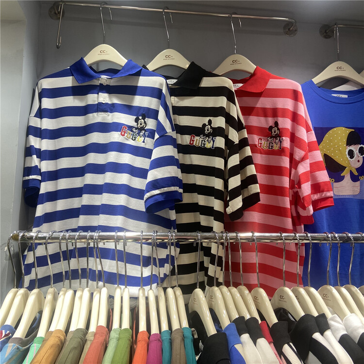 [cc+] embroidered Mickey versatile polo shirt 6537\l