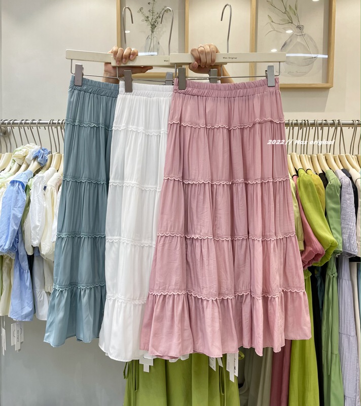 [Max original] simple, comfortable, fresh and gentle skirt 98308\hbx