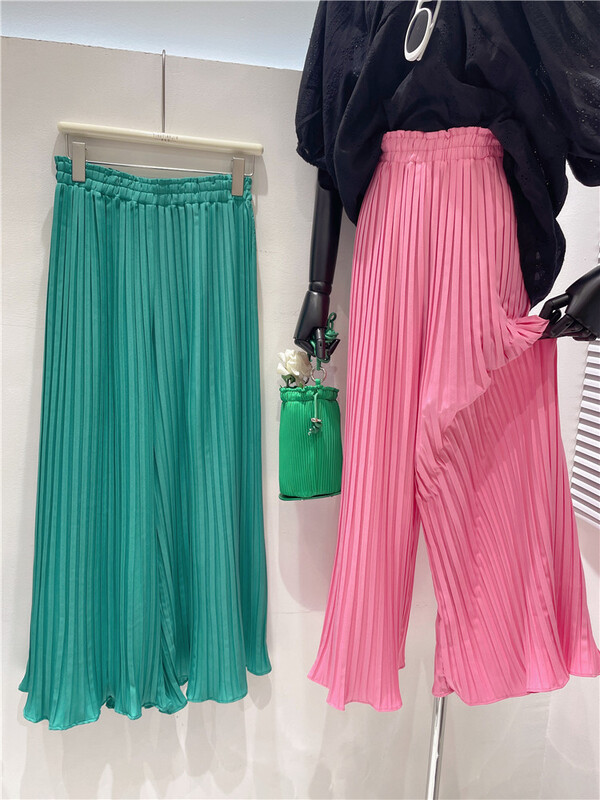 [Tiantian family] candy color pleated casual pants 6971\wtt