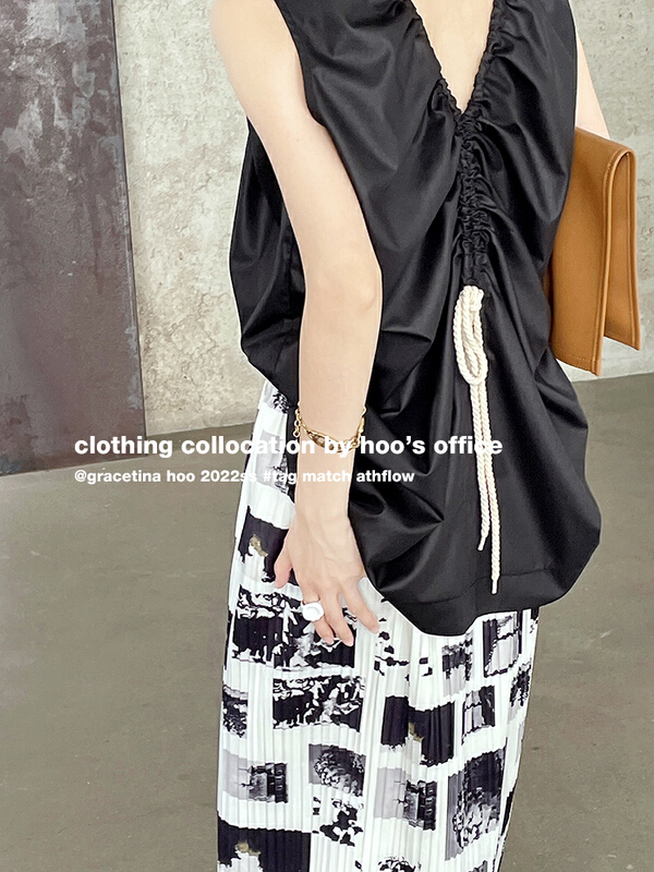 [gracetina Hoo] two drawstring adjustable shirts (process matte breathable cotton) cs6213\zxl