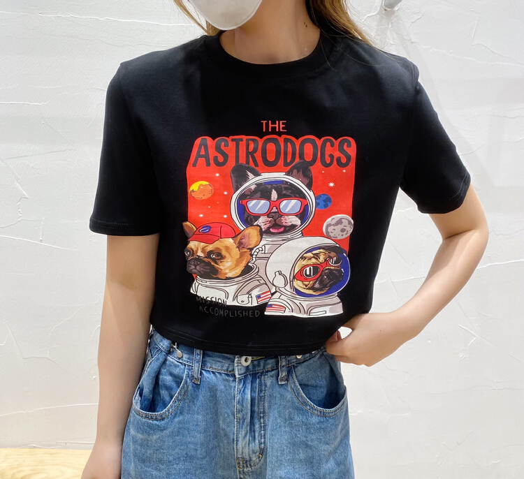 [ycnana] Korean fashion ins printed short sleeve T-shirt 98172\lsw