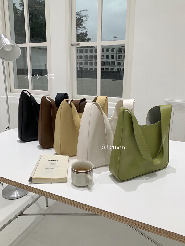 [lemon green tea] Korean versatile large capacity shoulder bag (with liner bag) tm-003\hjy