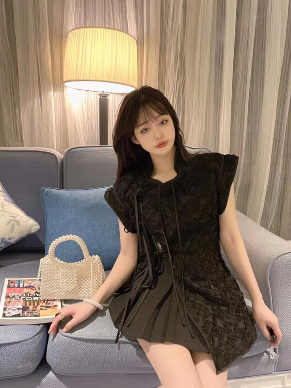 [m2+] Korean college style pleated skirt (sold separately) 8123-2\t