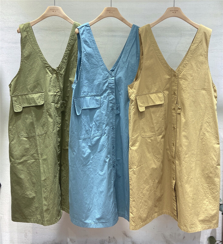 [ninestone nine stones] simple lady texture dress 261018\l