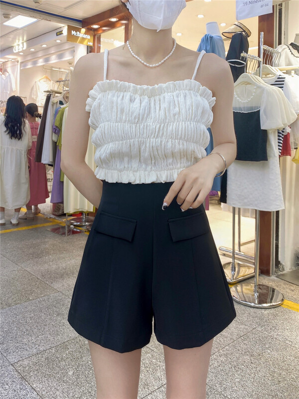 [e-wo] Korean simple slim casual shorts 2295\lsw