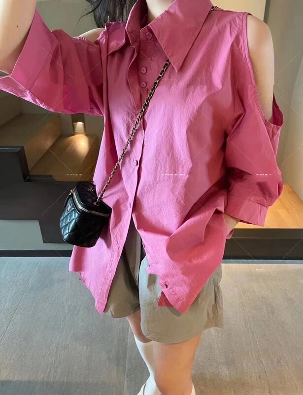 [OIT] off shoulder casual shirt 9136\hbx
