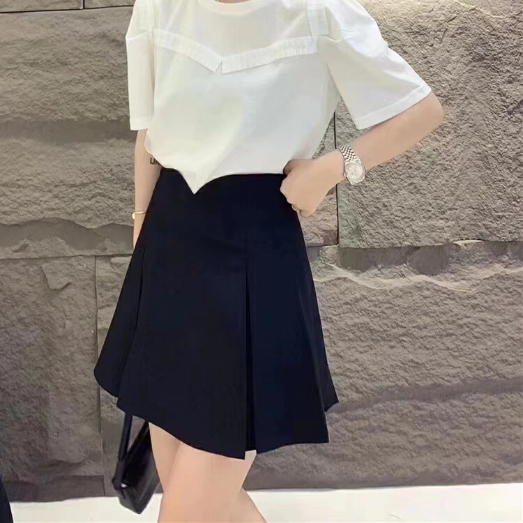 [Manulife] pleated high waist lady skirt 1895\ll