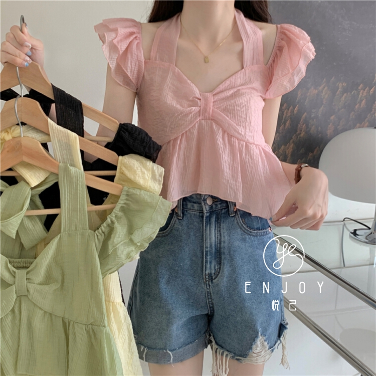 [enjoy · Yueji] Korean fresh pullover shirt 8919\pcz