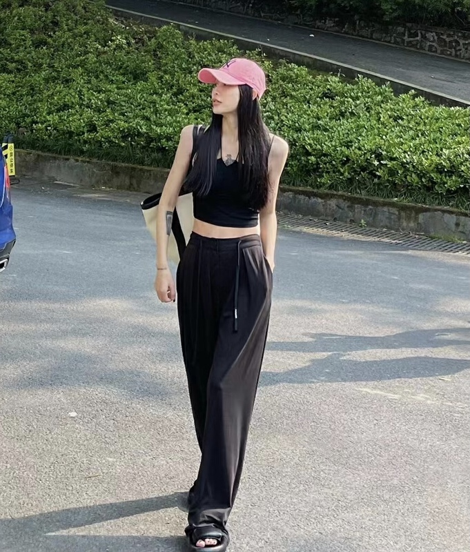 [toko.z] straight tube loose fit casual pants 222176\zxl