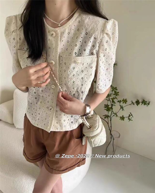 [Ze] single breasted comfortable Korean shirt 8673\ll