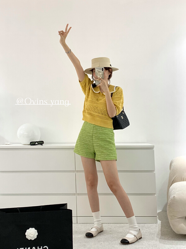[ovinsyang] knitted Lapel shirt 8775
