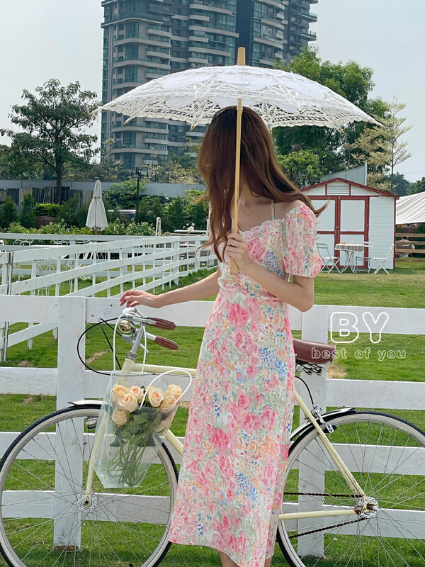 [best of you] romantic floral halter dress ys1-9876\hbx