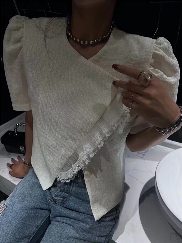 [MI] small fragrance irregular and versatile shirt 9756\pcz