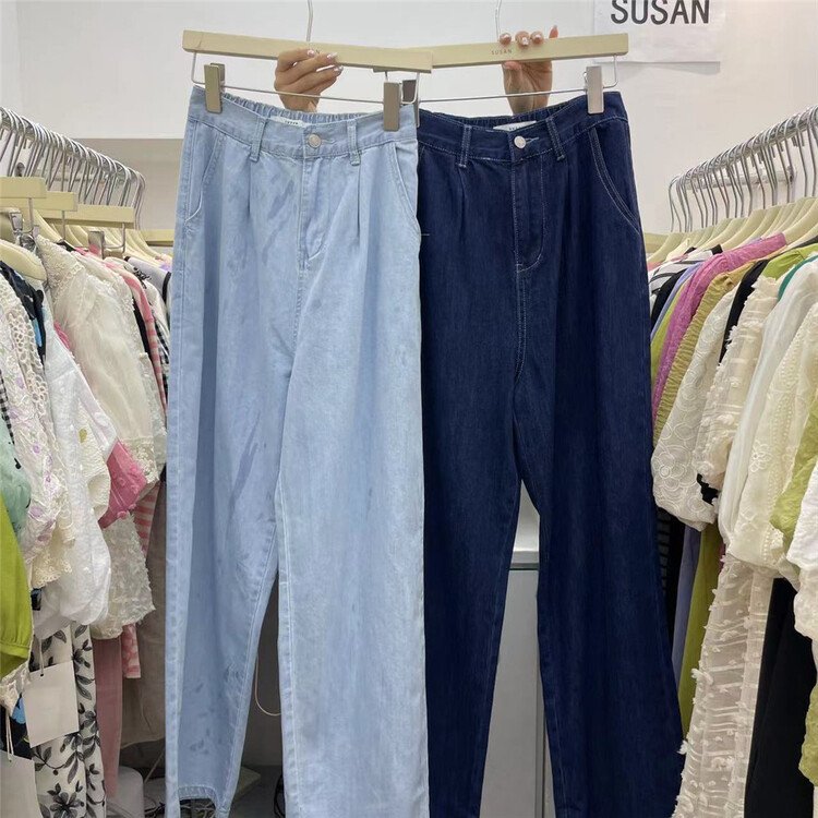 [Susan] fashion slim wide leg jeans 18987\lsw