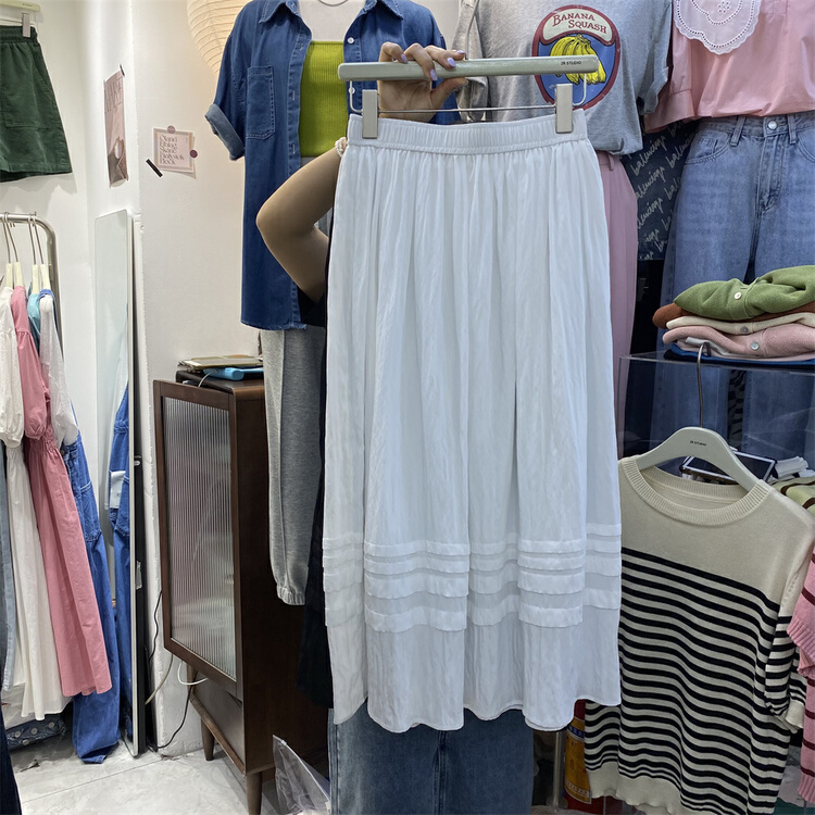 In early summer! [Zr] net loose solid skirt 5537\xyy