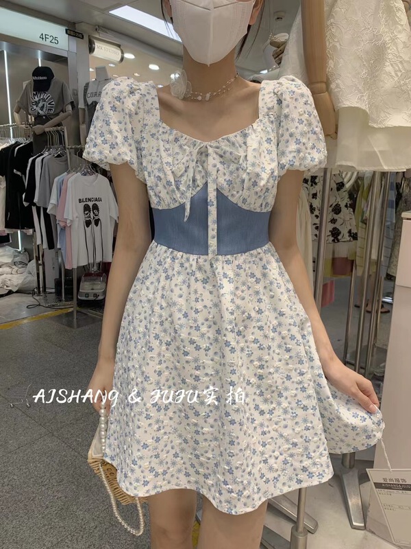 [AI Shang] temperament little woman floral dress 98177\hjy