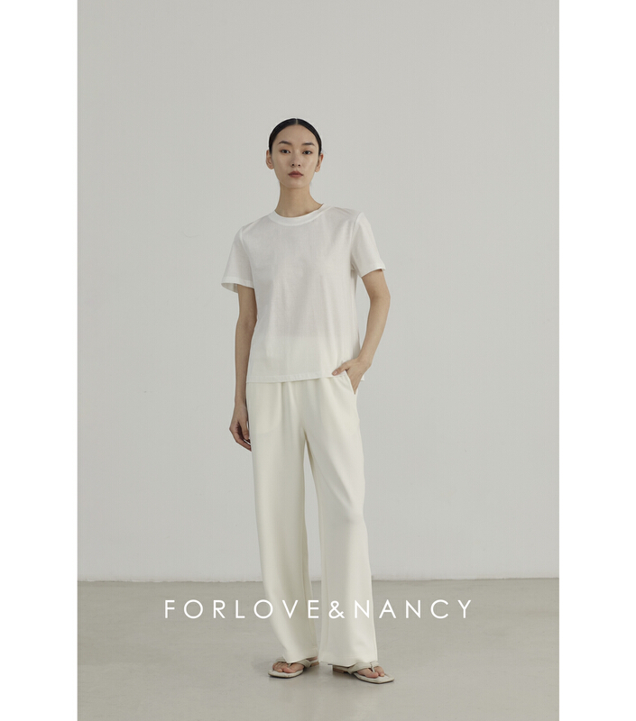 New year in early spring! [FN] fashion simple round neck versatile short sleeve T-shirt na2tsh042\cqw