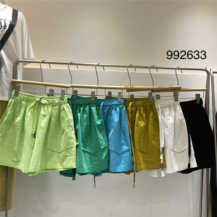 [twenty printed wood] elastic waist drawcord comfortable casual shorts 992633\l