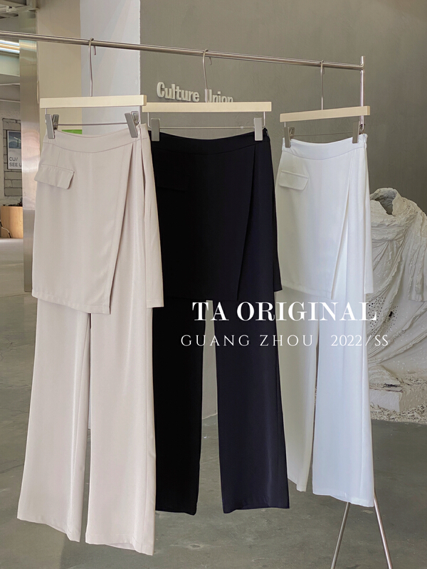 [TA] design high waist patchwork pants 10507\ll
