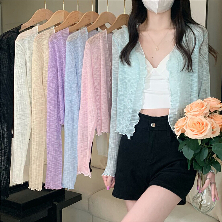 [f · P] fashionable Korean fresh and simple knitted cardigan (only for cardigan) 9a83\hbx
