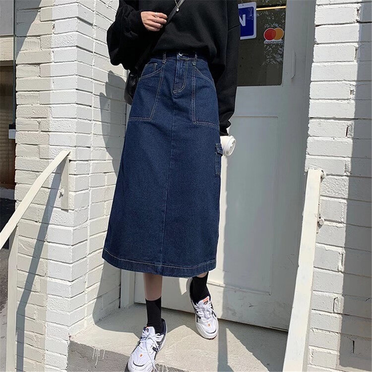 Original price 50.76! New year in early spring! [free Valley] simple high waist slim western style skirt 9008\lsw