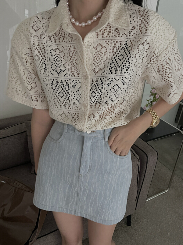 [t-too] Korean versatile denim skirt 662991\jhy