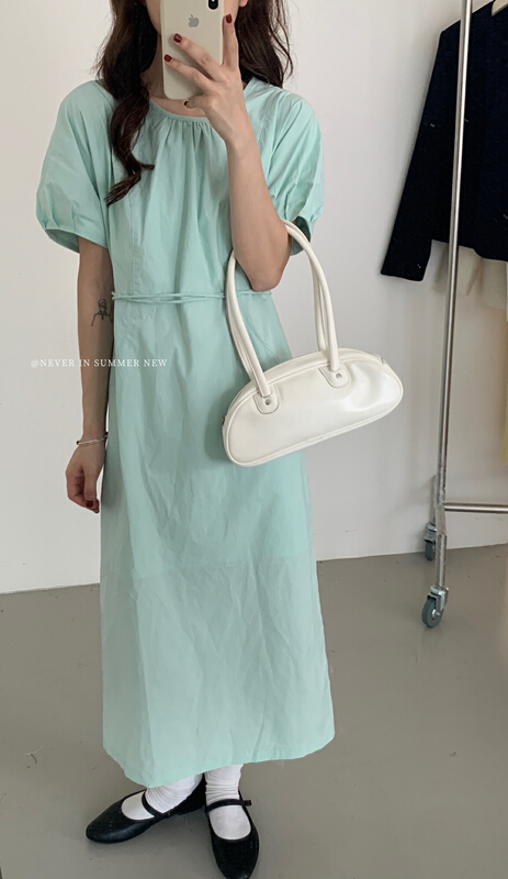 [jin.c] simple clean slim dress z9079\y