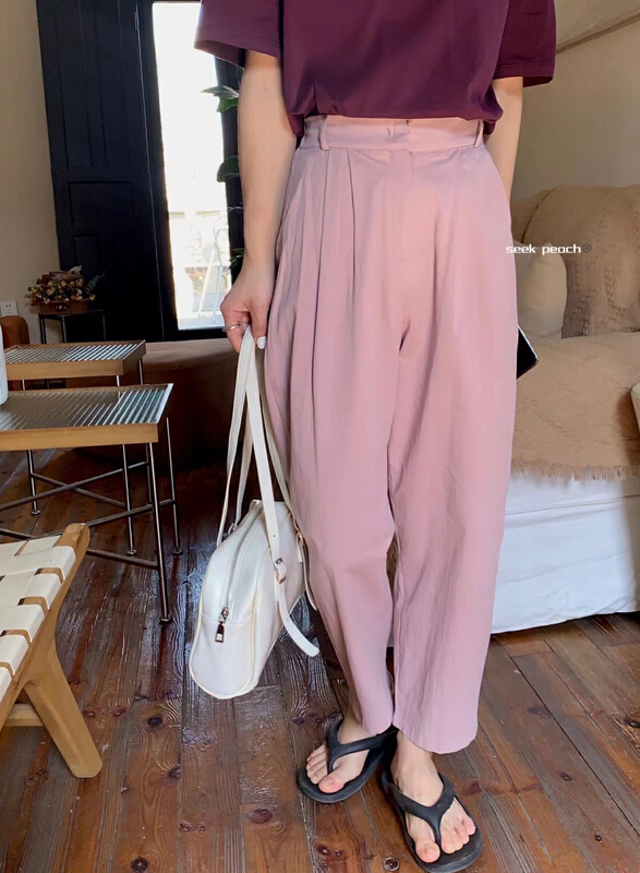 New year in early spring! [seek peach] Korean comfortable casual pants 5022\ll