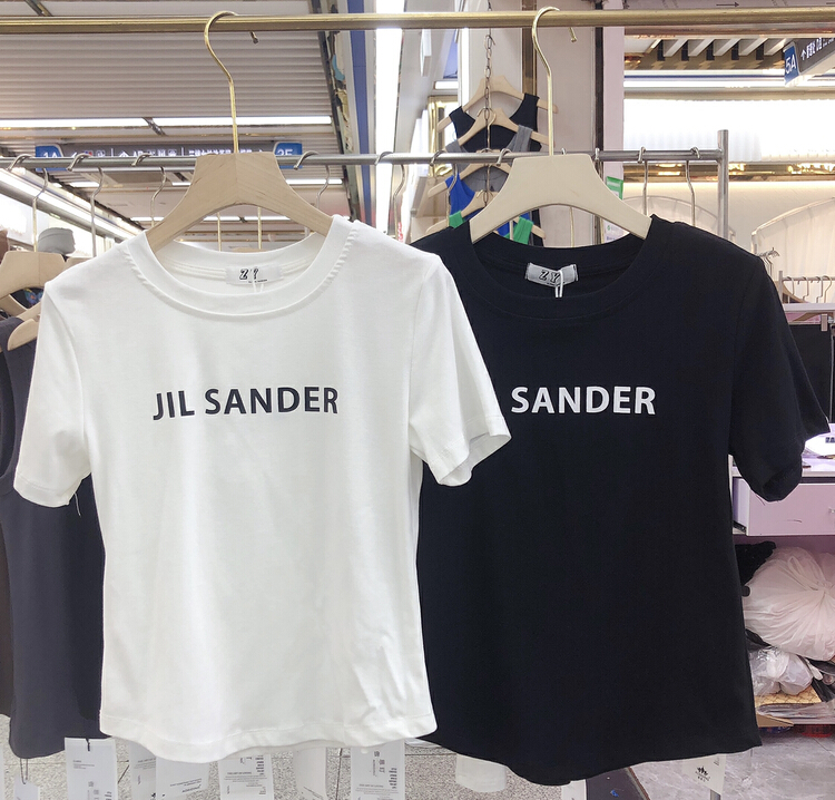 [ZY] simple and versatile letter printed short sleeve T-shirt 309\ll