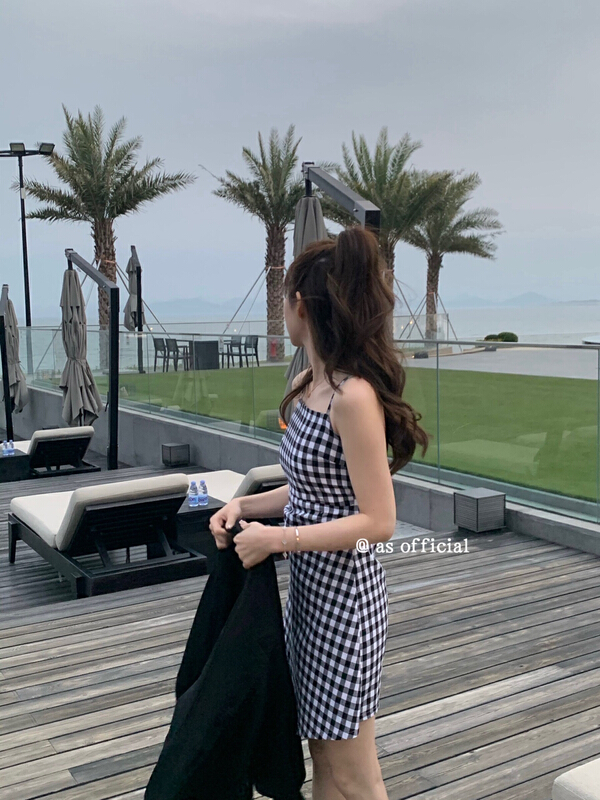 New year in early spring! [as] irregular checkered fashion dress 6514\hjy