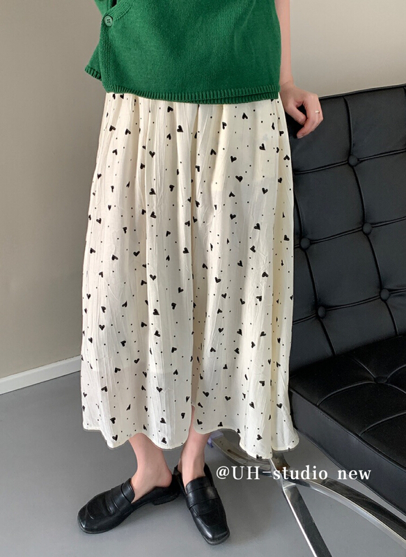 In early summer! [uh] Chiffon lady love skirt 7685-2\hjy