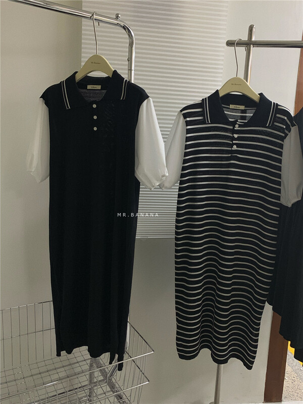[mr.banana] color blocked casual loose dress (skirt only) 1127\l
