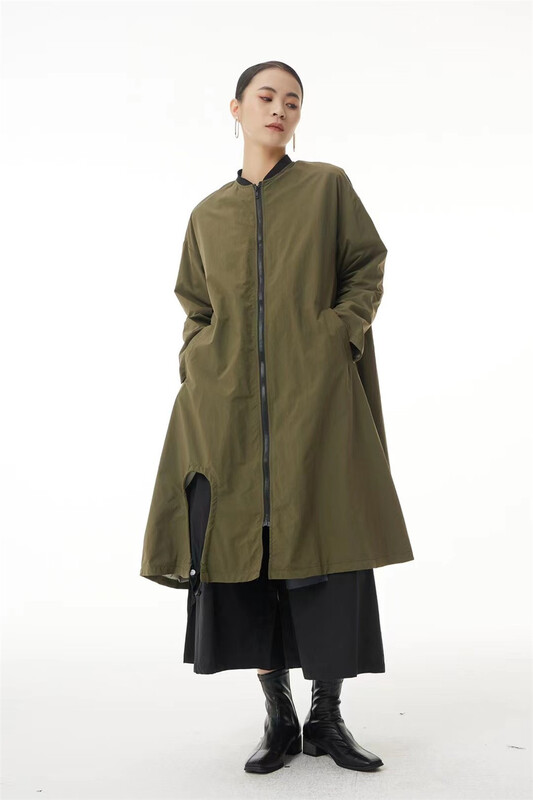 [size] bomber neck and hem cut-out windbreaker 3121\lsw