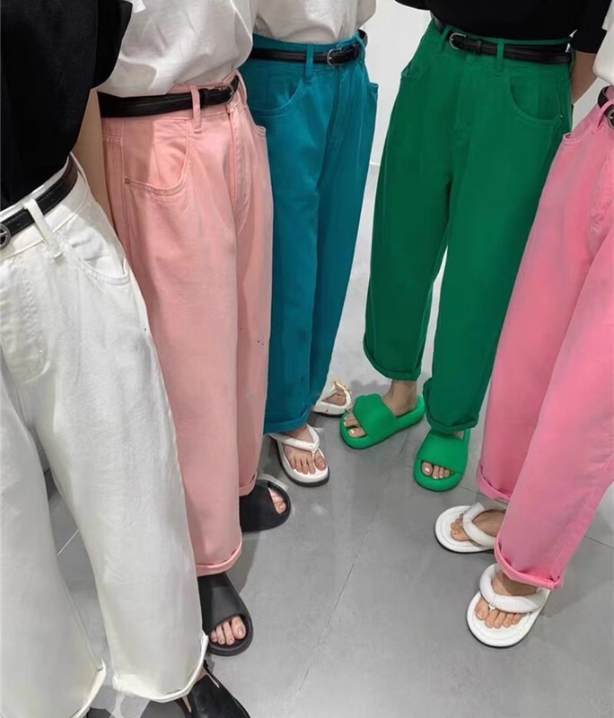 [honey-5kg] high waist slim comfortable jeans (without belt) 1910-1\ll