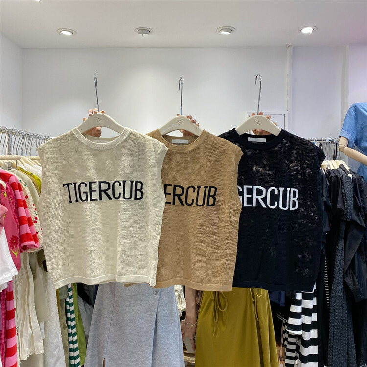 [OA] English letters versatile simple vest / sling 1531\xyy