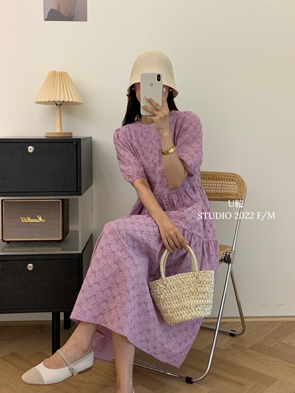 [U grain] holiday series jacquard slim dress 5623\hbx