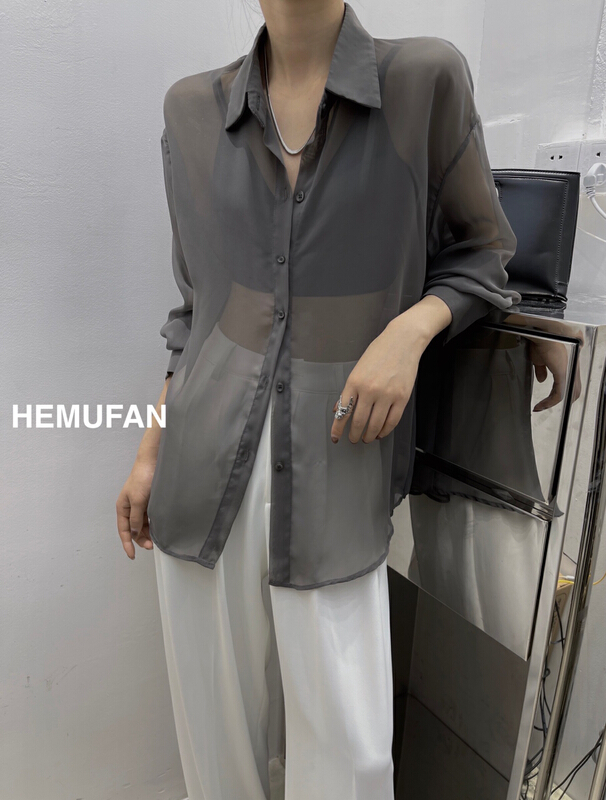 [Hepburn] simple and slim loose shirt 2990\l