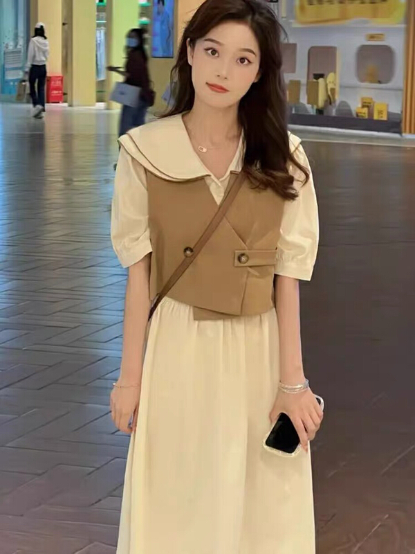 [jun.t] Korean thin Vest + fashionable dress suit 6118\pcz