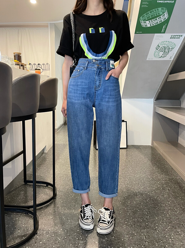 In early summer! [en Xi'er] Korean version of versatile jeans k1601\l