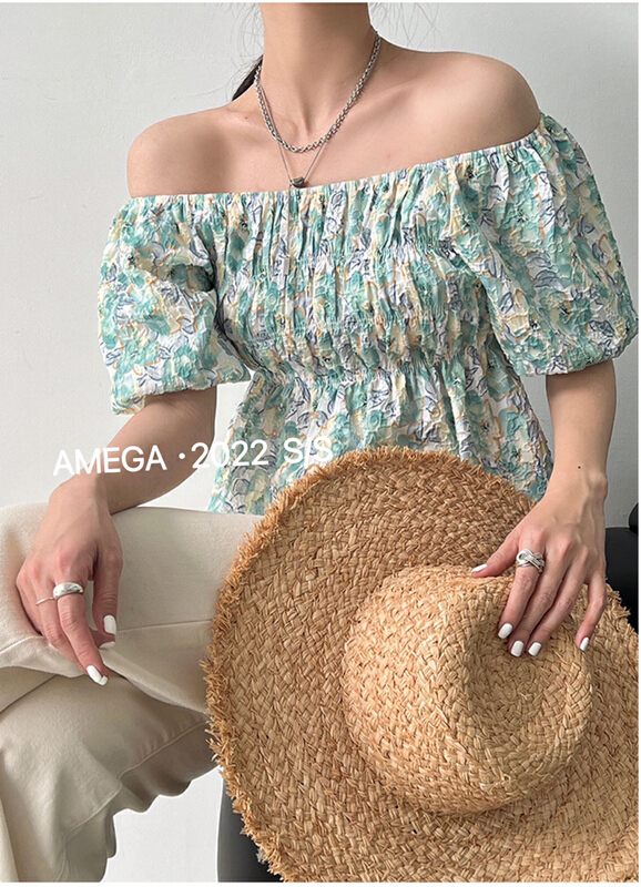 [amega] Korean Style Floral Shirt 6731\hbx