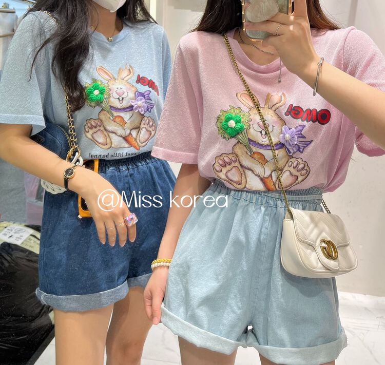 [Miss Korea] leisure sweet heavy craft rabbit rabbit sweater 6826\hbx