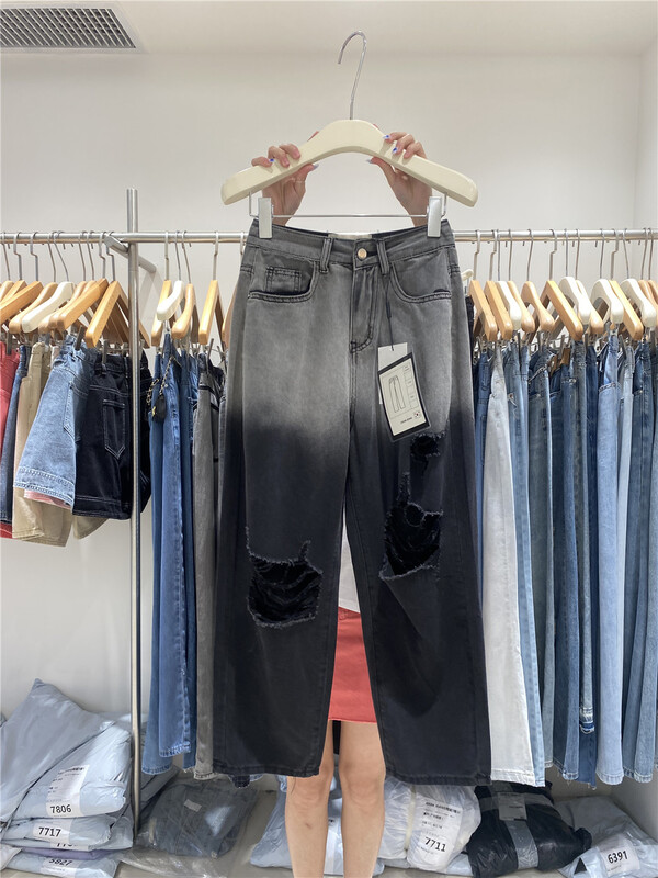 [o not 1] Korean loose casual gradient jeans w878\lsw
