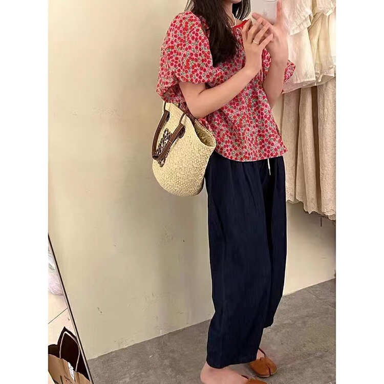 [the fan] fresh and simple bubble sleeve shirt 506606\pcz