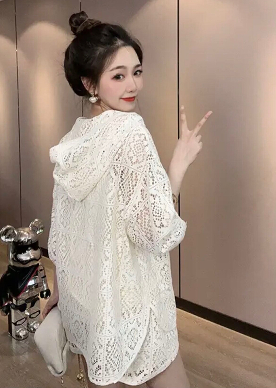 [miss Xixi] design sense fashion hollow out blouse + high waist slim casual pants set 1550\l