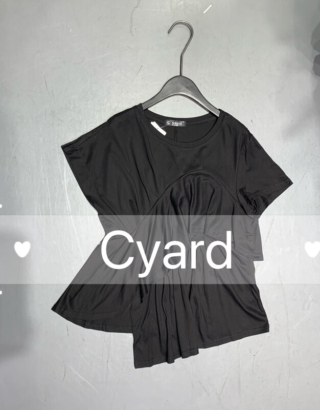 [cyard] irregular hem comfortable short sleeve T-shirt 81211\l