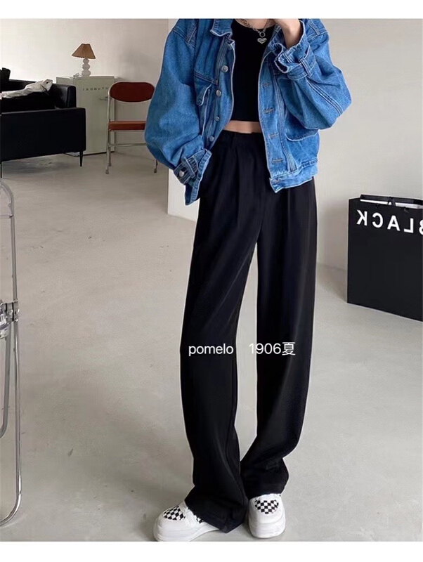 [grapefruit] simple high waist and wide leg pants ys1-1906\hjy