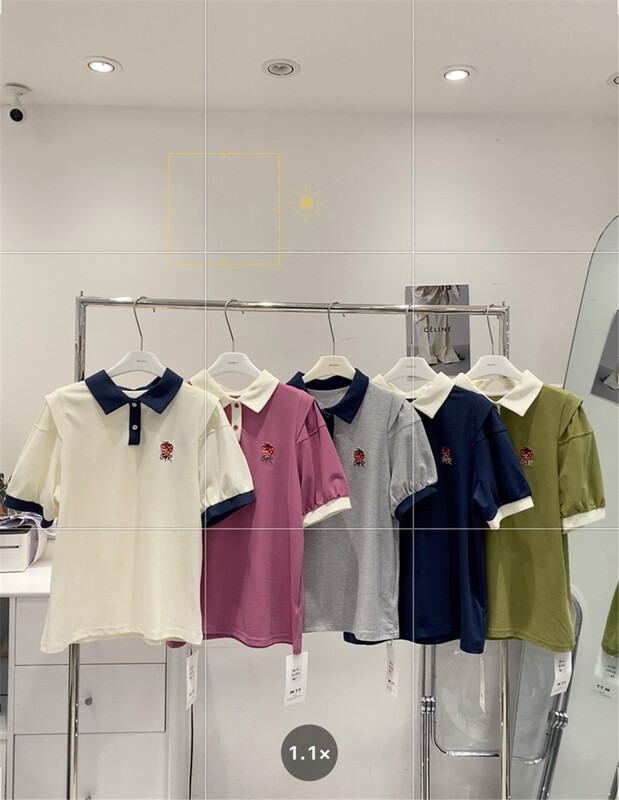 [seven 7] strawberry embroidery Pullover short sleeve T-shirt 819\wtt